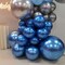 Silver Blue Balloon Garland 127 Pcs 18In 12In 10In 5In Confetti Latex Balloons Arch Kit for Baby Shower Bridal Shower Birthday Party Decors (Silver Blue)